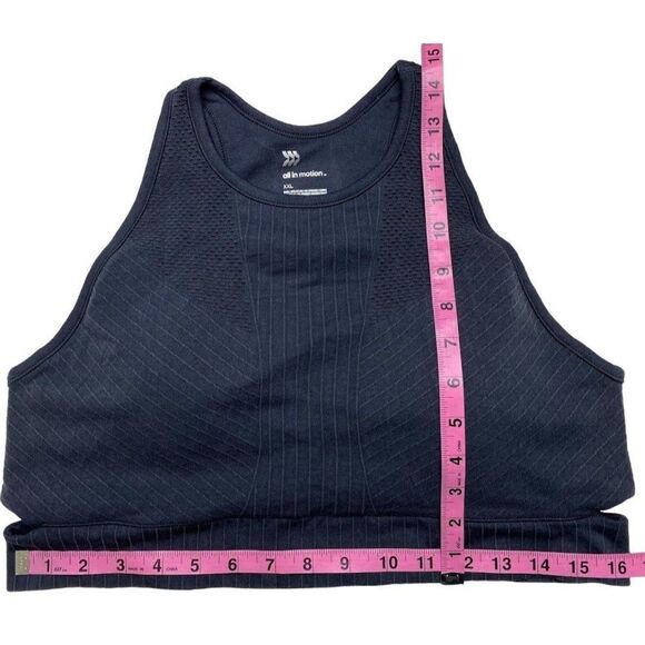 All In Motion Active Sports Bra Women's XXL 2XL Gray Wicking Racerback Stretch - Picture 7 of 15